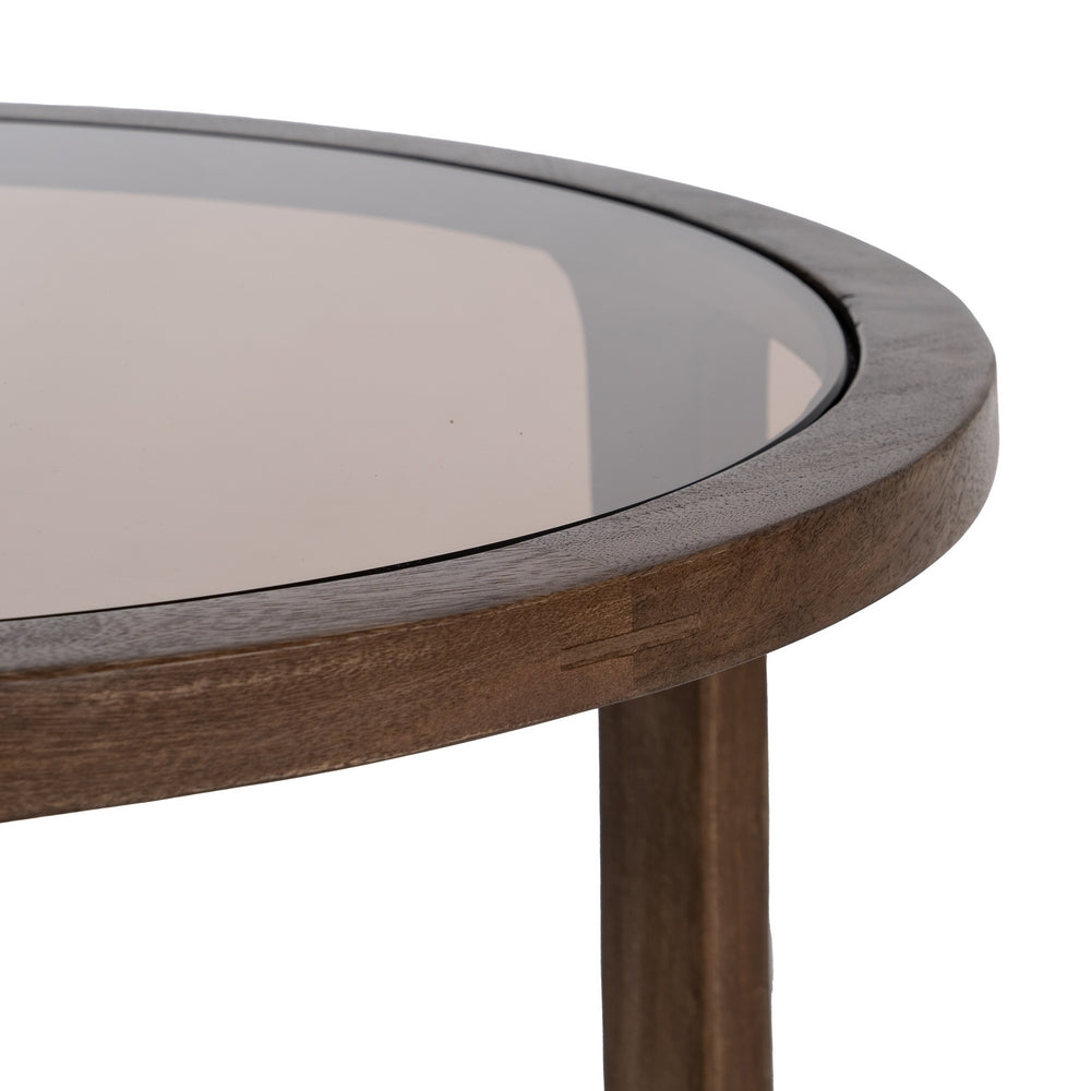 MESA CENTRO MADERA DE MANGO SALÓN 60 X 60 X 48 CM