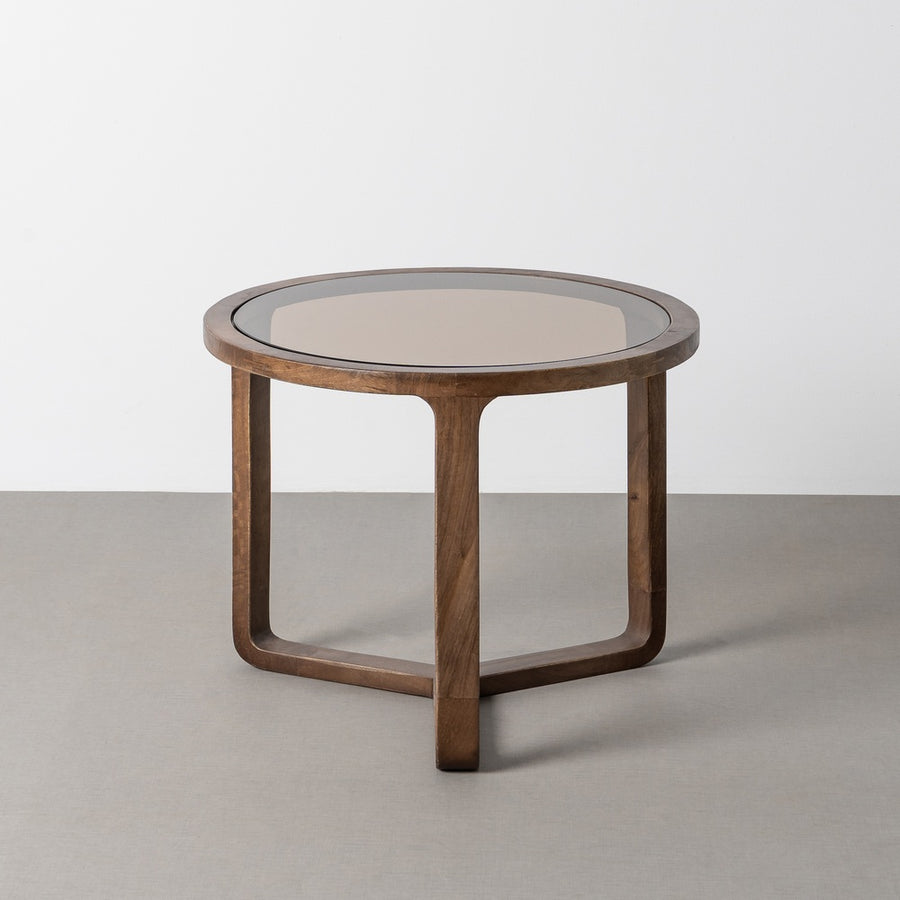 MESA CENTRO MADERA DE MANGO SALÓN 60 X 60 X 48 CM