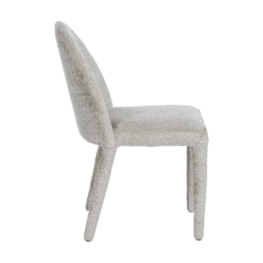 SILLA BEIGE TEJIDO-METAL 47 X 61,50 X 85 CM