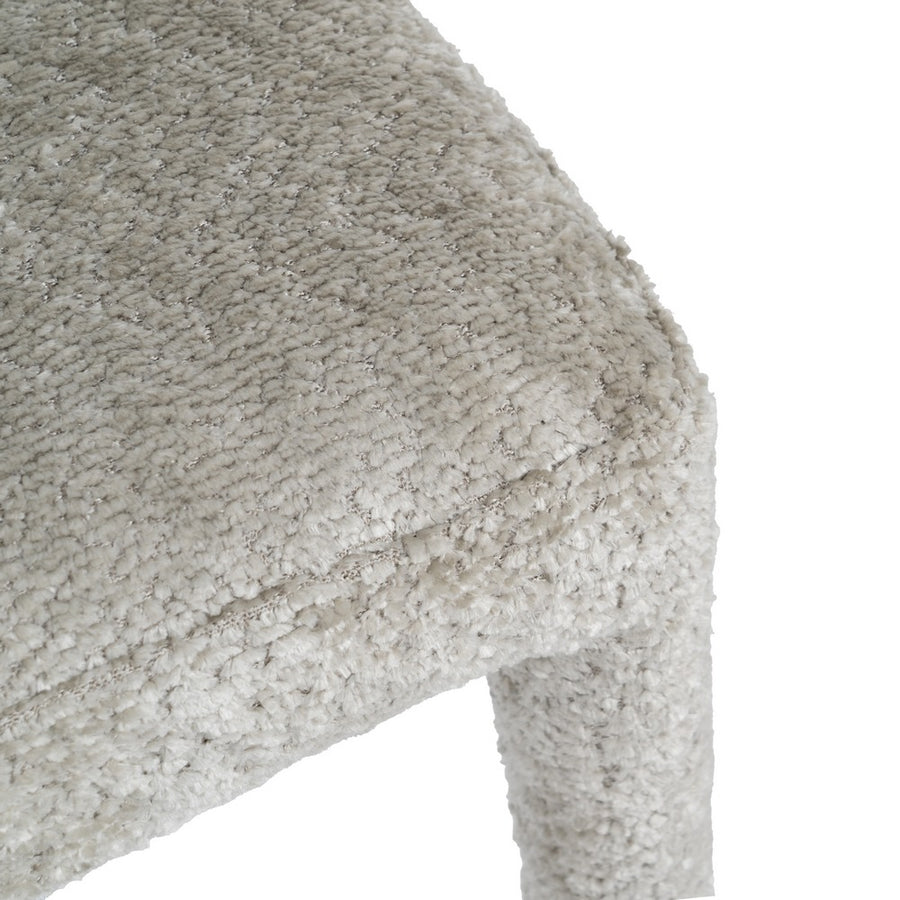 SILLA BEIGE TEJIDO-METAL 47 X 61,50 X 85 CM