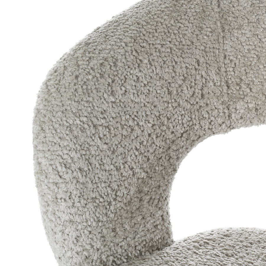 SILLA BEIGE TEJIDO-METAL 55 X 60 X 80 CM