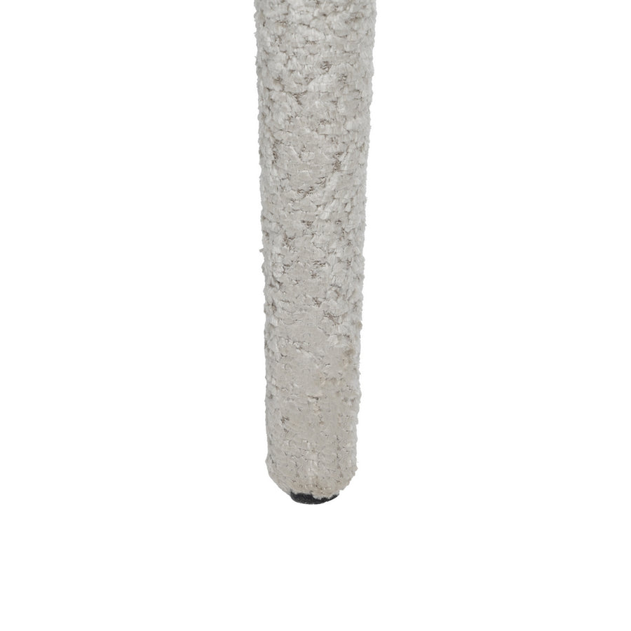 SILLA BEIGE TEJIDO-METAL 55 X 60 X 80 CM