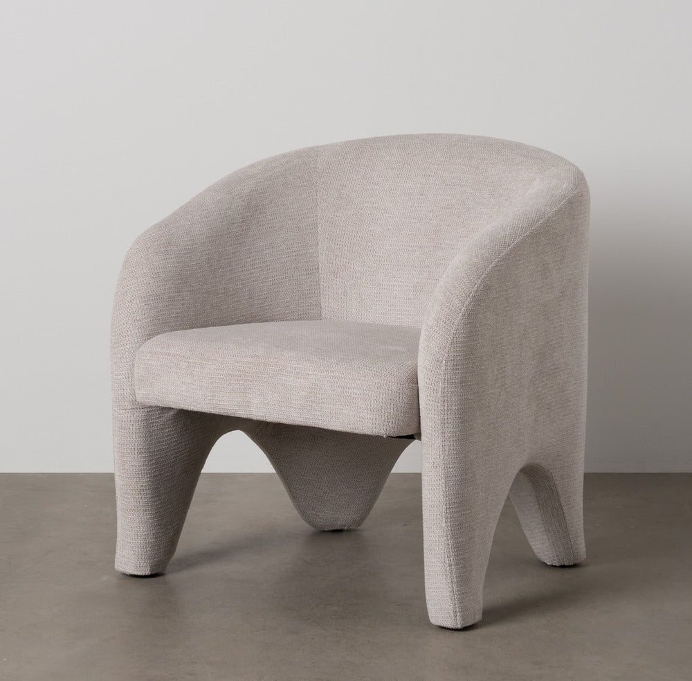 SILLÓN BEIGE TEJIDO SALÓN 74 X 73 X 75 CM