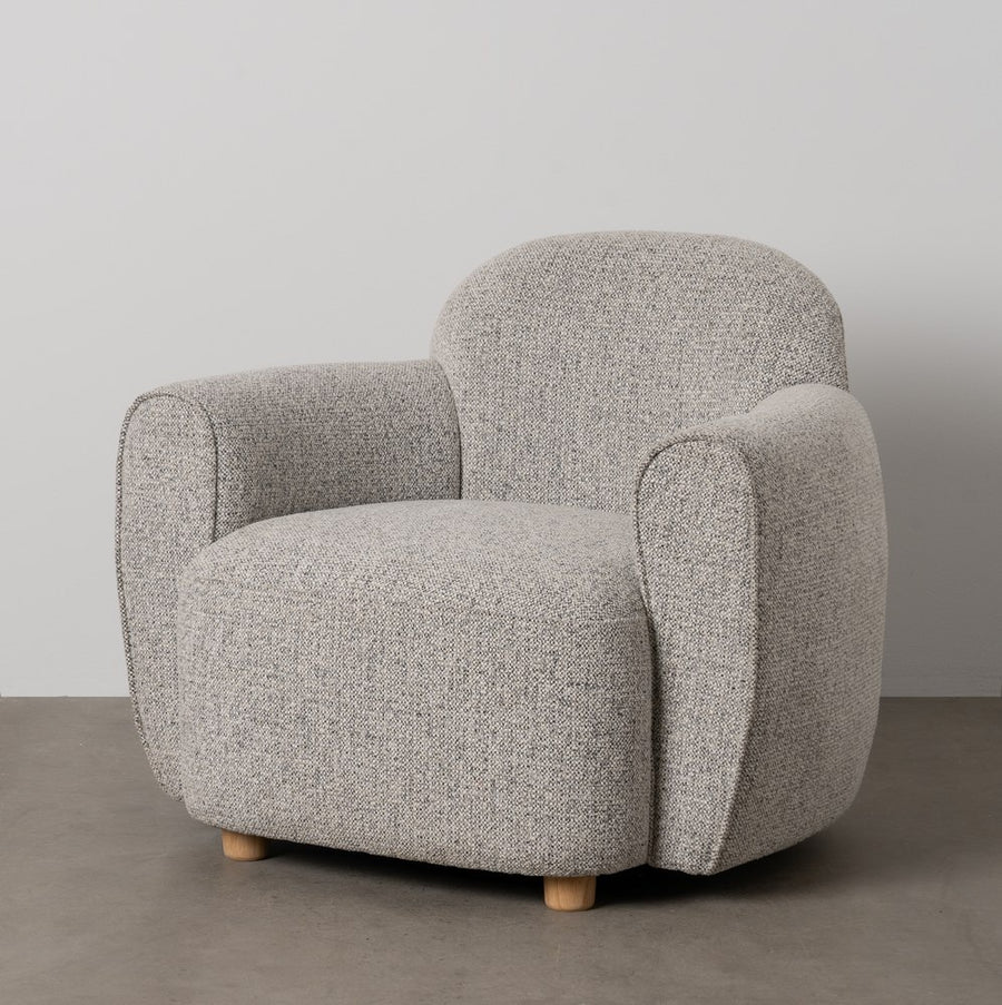 SILLÓN JASPEADO TEJIDO SALÓN 90 X 81 X 67 CM
