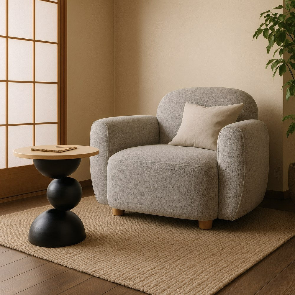 SILLÓN JASPEADO TEJIDO SALÓN 90 X 81 X 67 CM