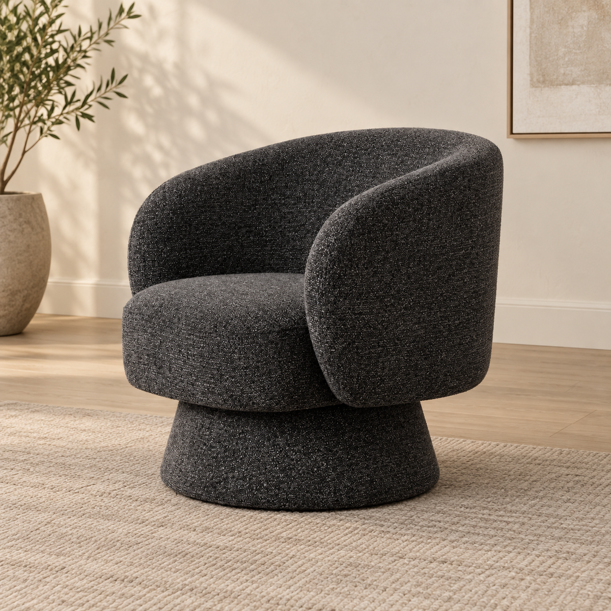 SILLÓN GIRATORIO TEJIDO SALÓN 78 X 79 X 77 CM