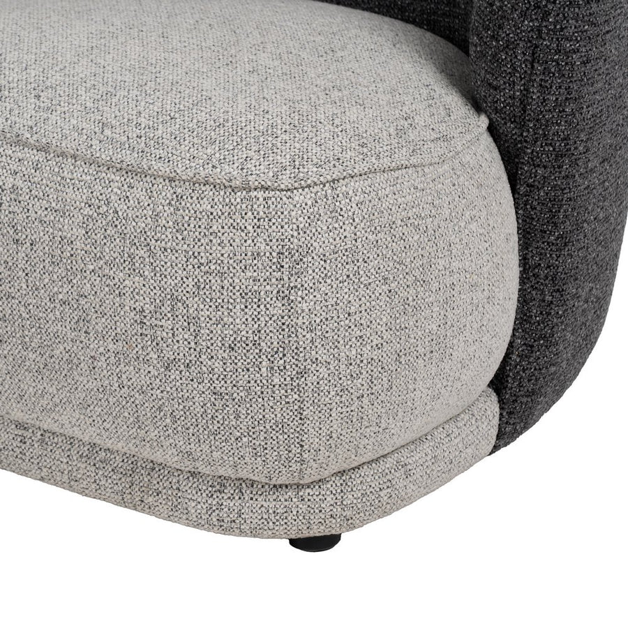 SILLÓN BICOLOR TEJIDO SALÓN 78 X 81 X 74 CM