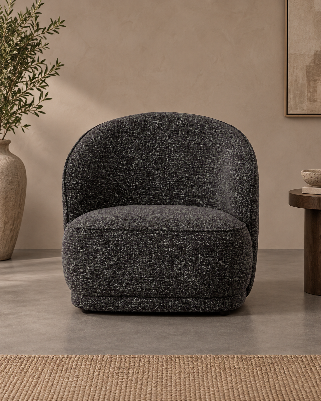 SILLÓN JASPEADO frontal