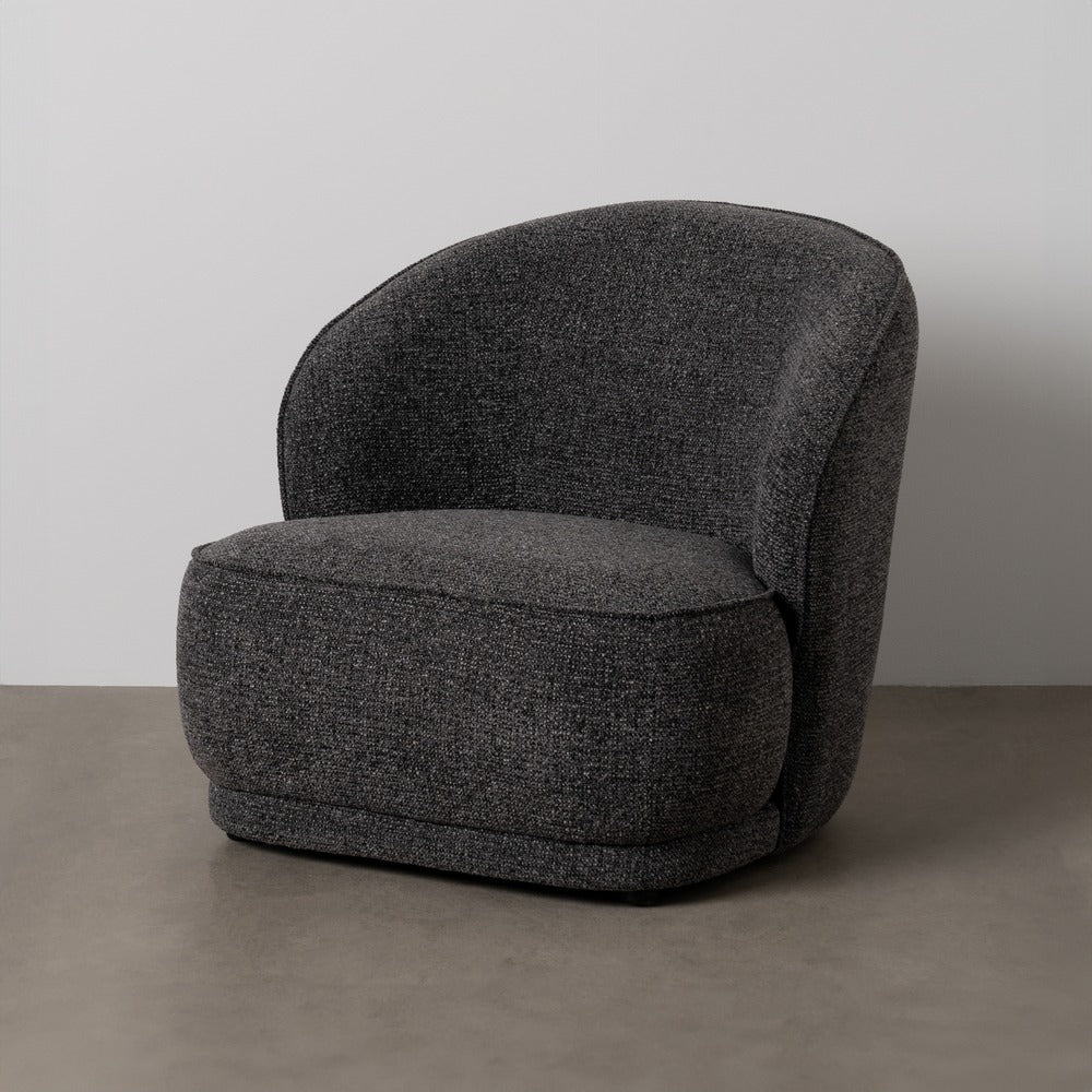 MARBLED FABRIC ARMCHAIR LIVING ROOM 78 X 81 X 74 CM