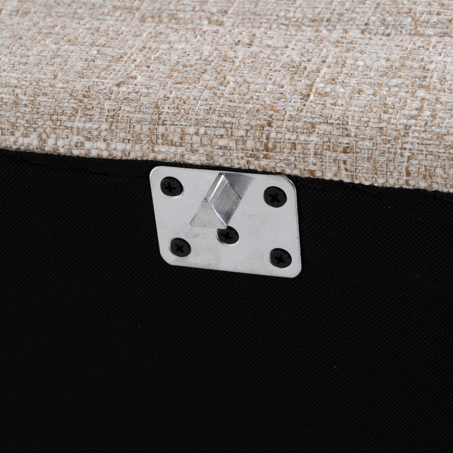 SOFÁ CHAISE LONGUE BEIGE TEJIDO-MADERA 240 X 155 X 86 CM