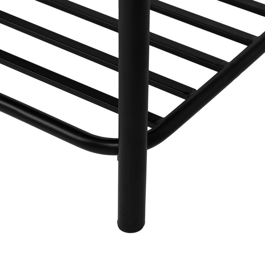 BANQUETA BEIGE TEJIDO-METAL 51 X 37 X 45 CM