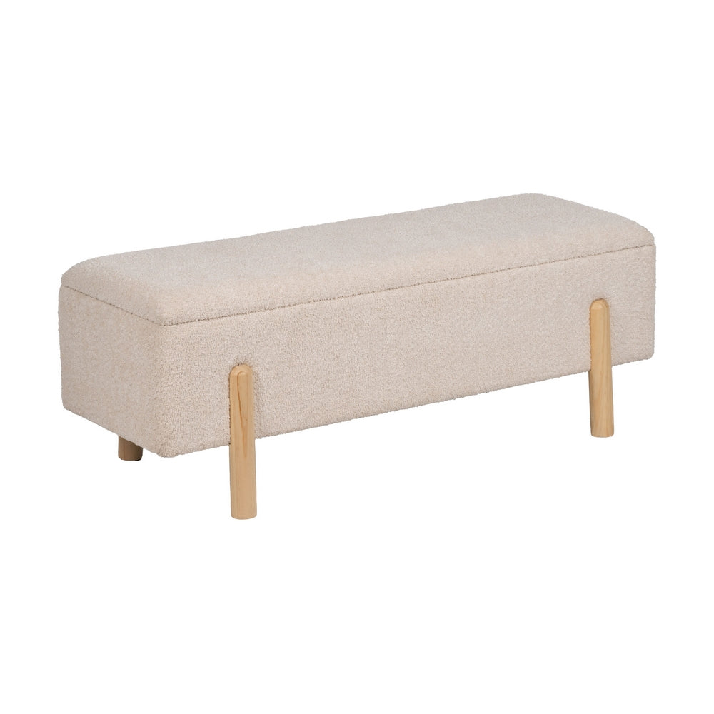 BANCO BA�L CREMA DM-TEJIDO 122 X 42 X 45 CM