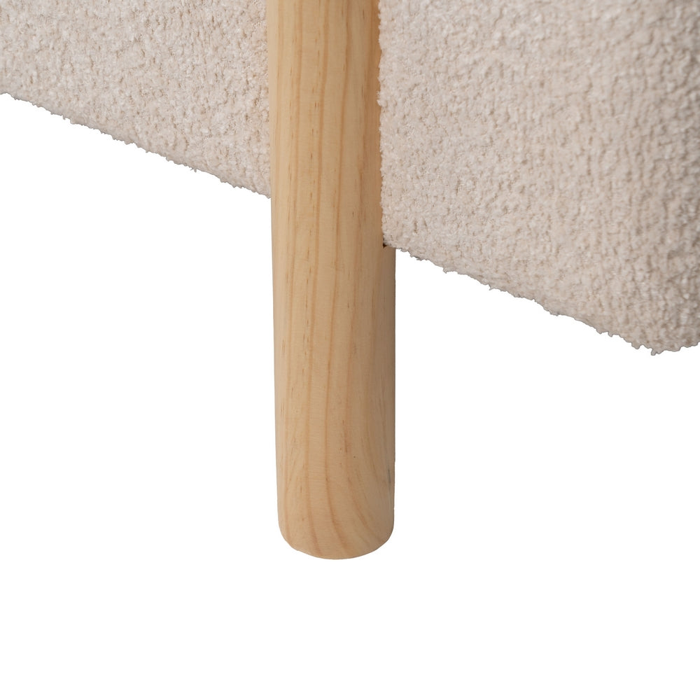 BANCO BAÚL CREMA DM-TEJIDO 122 X 42 X 45 CM