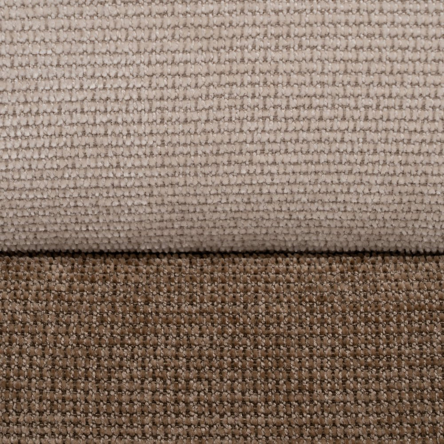 PUF BEIGE-MARRÓN DM-TEJIDO 44 X 44 X 50 CM