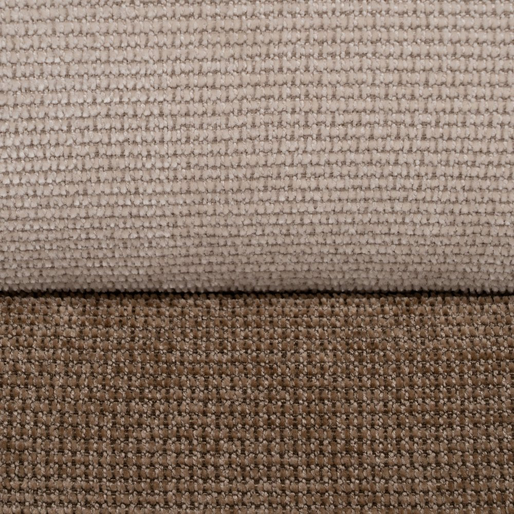 PUF BEIGE-MARRÓN DM-TEJIDO 44 X 44 X 50 CM