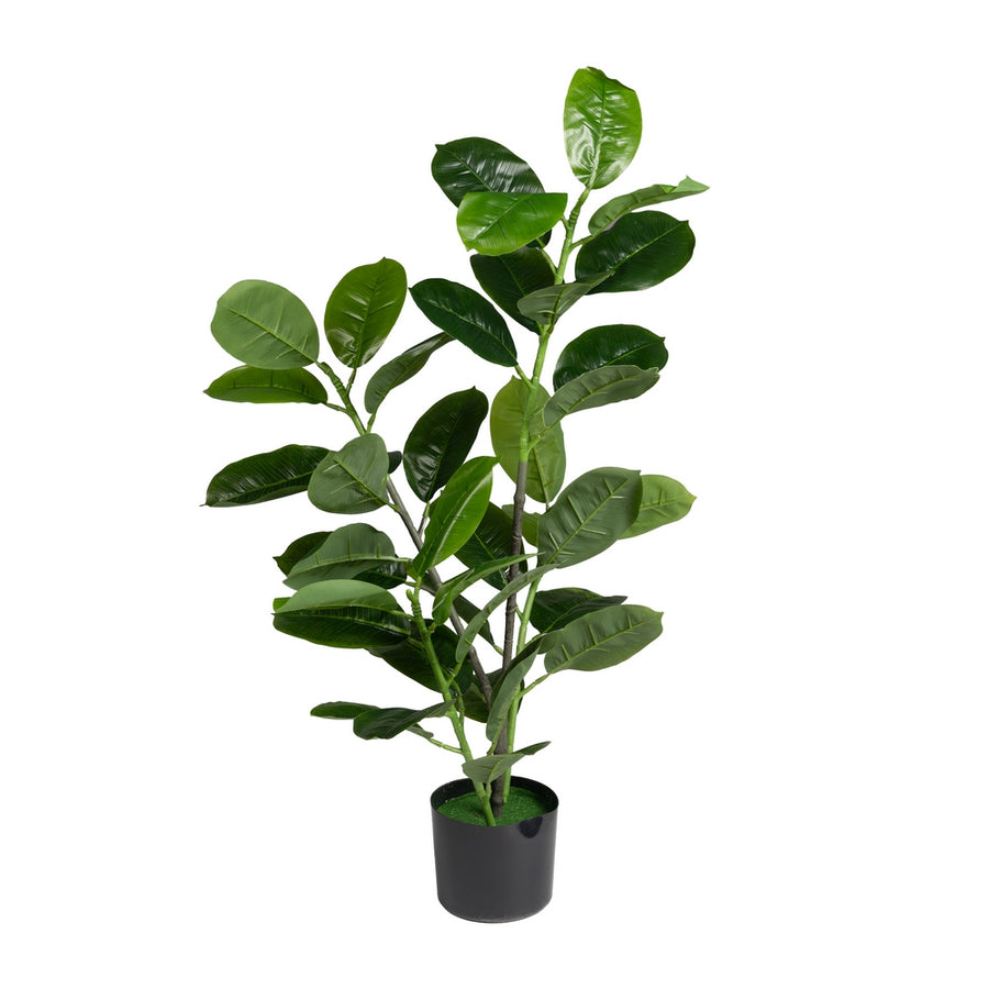 ARTIFICIAL GREEN RUBBER PLANT GARDEN 40 X 40 X 100 CM