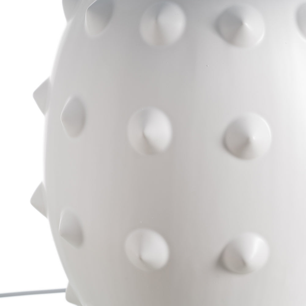 WHITE-BLACK CERAMIC TABLE LAMP 50 X 50 X 73 CM