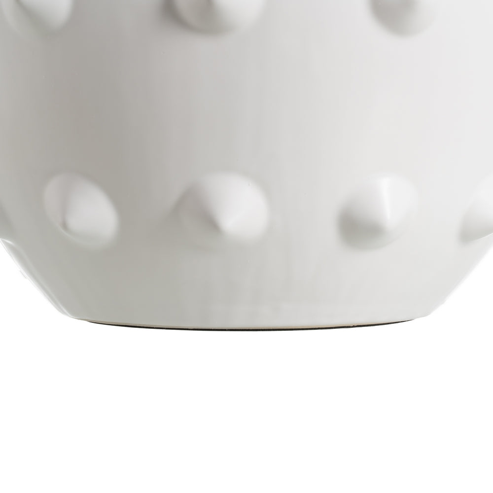 WHITE-BLACK CERAMIC TABLE LAMP 50 X 50 X 73 CM