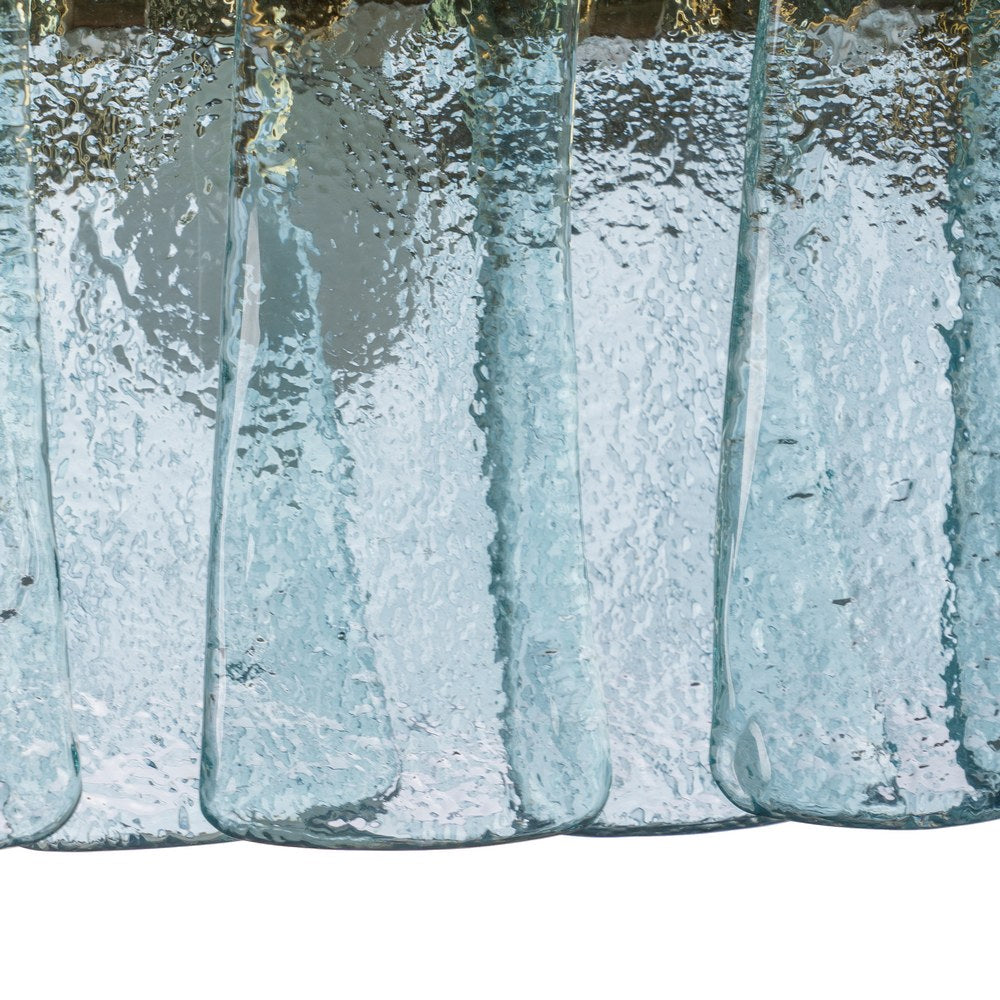 LÁMPARA TECHO VERDE CRISTAL ILUMINACIÓN 118 X 50 X 40 CM