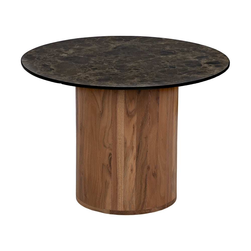 S/2 MESA CENTRO MADERA / CERÁMICA SALÓN 80 X 80 X 34 CM