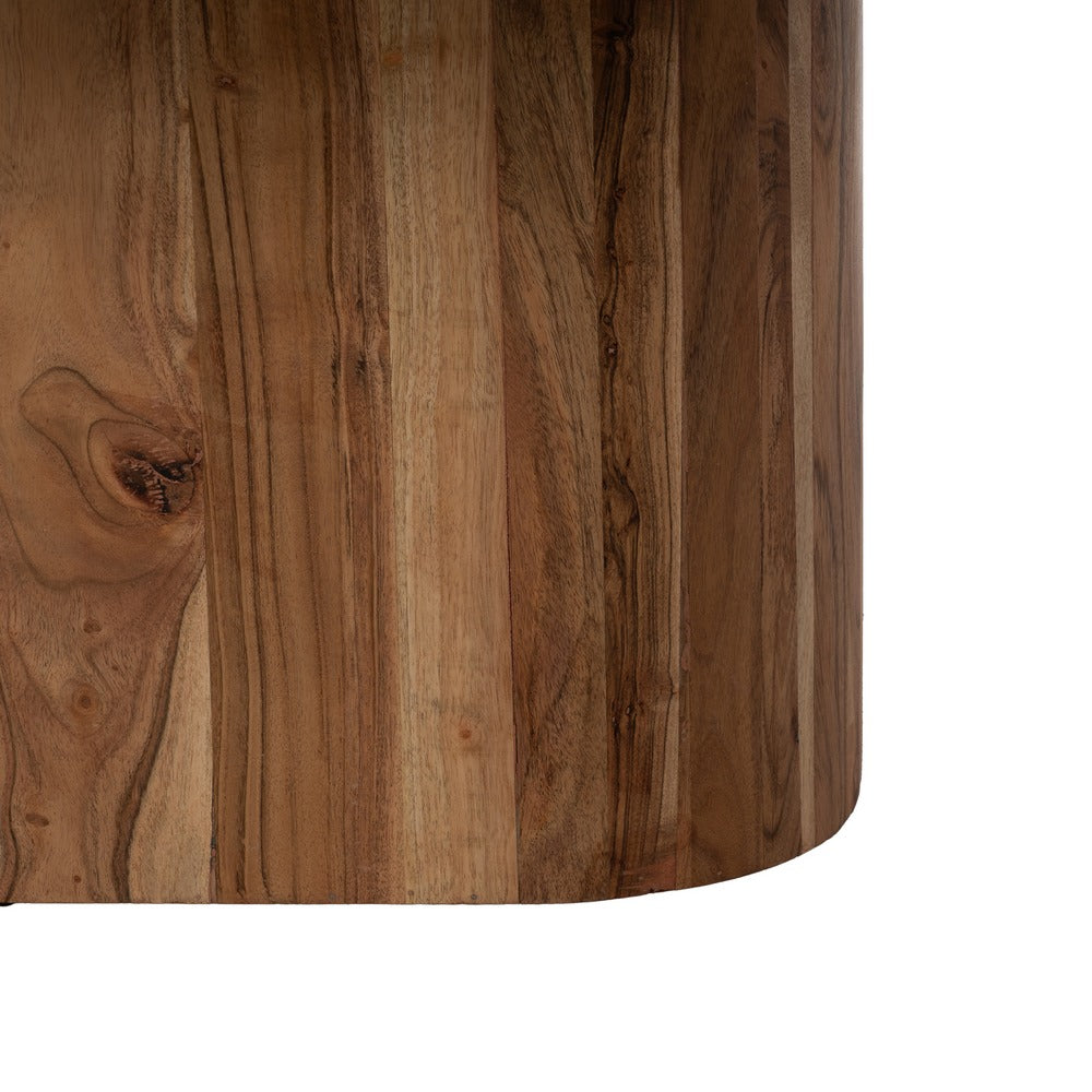 S/2 MESA CENTRO MADERA-MÁRMOL SALÓN 100 X 100 X 41 CM