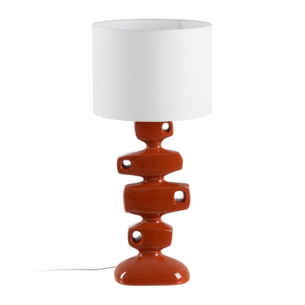 TERRACOTTA RESIN TABLE LAMP 34 X 34 X 78 CM