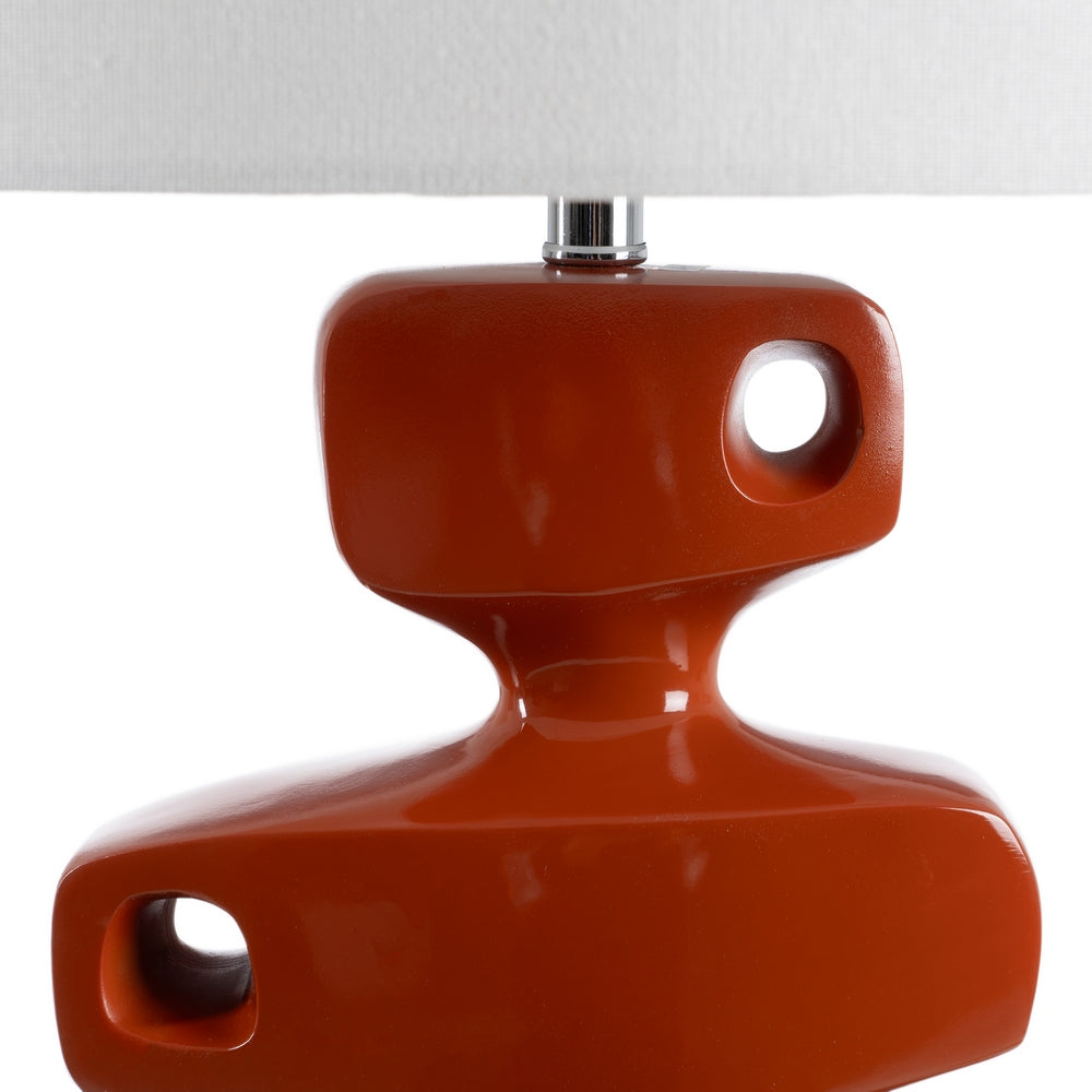 TERRACOTTA RESIN TABLE LAMP 34 X 34 X 78 CM