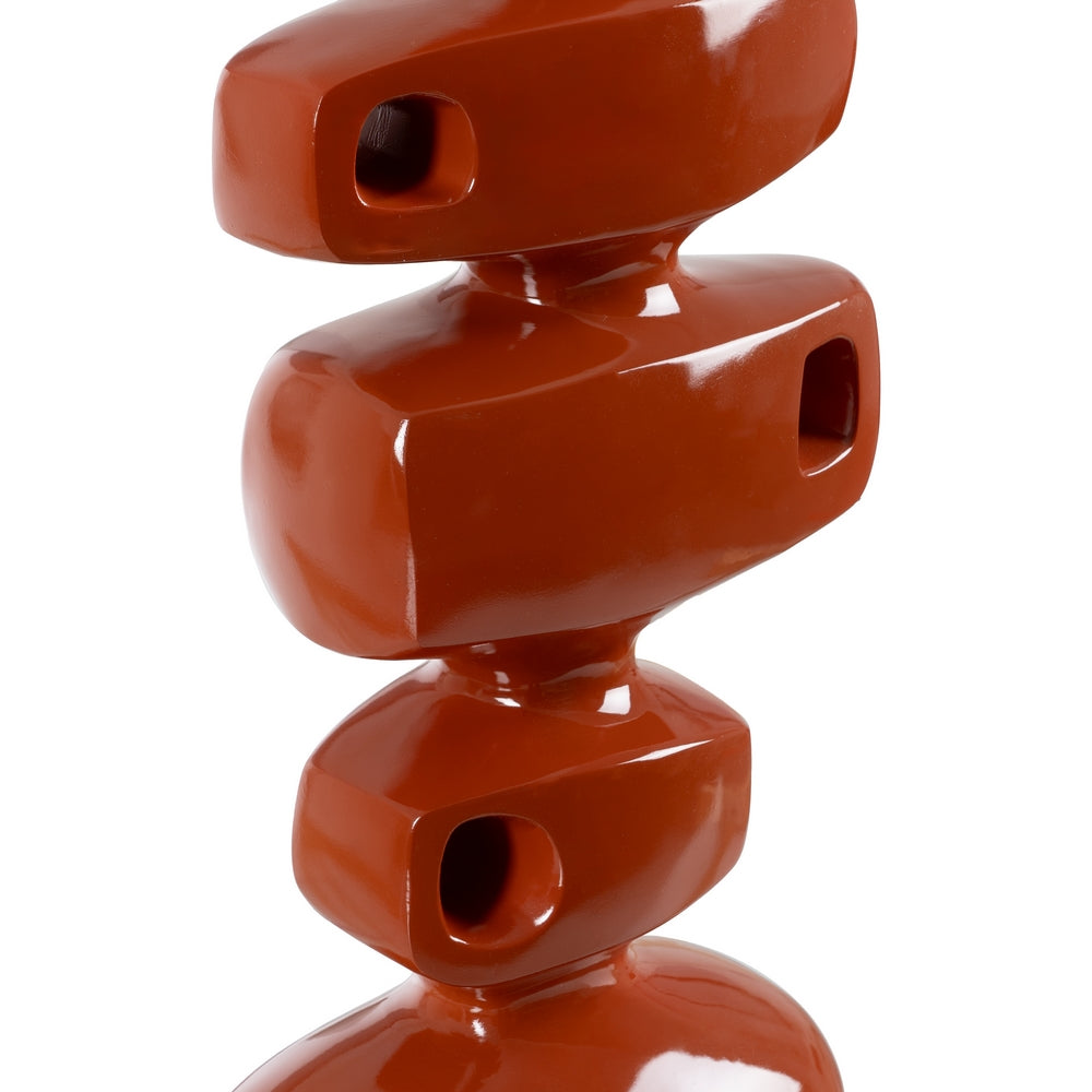TERRACOTTA RESIN TABLE LAMP 34 X 34 X 78 CM