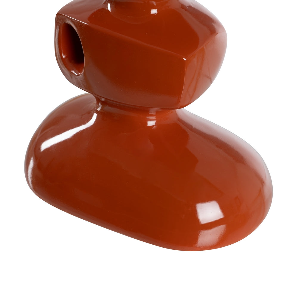 TERRACOTTA RESIN TABLE LAMP 34 X 34 X 78 CM