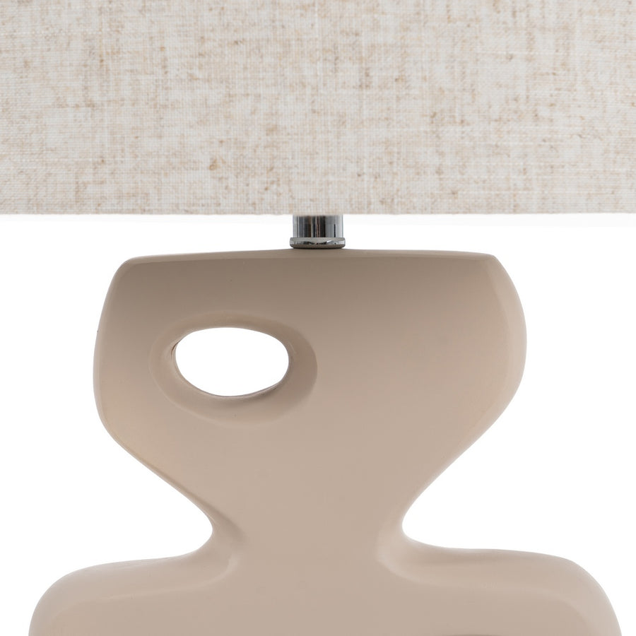 CREAM RESIN FLOOR LAMP 33 X 33 X 126.50 CM