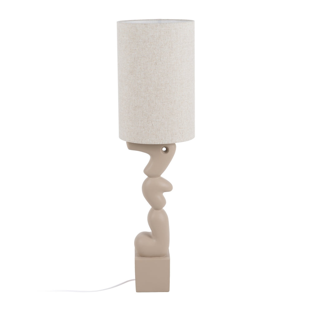 BEIGE RESIN FLOOR LAMP LIGHTING 35 X 35 X 128 CM