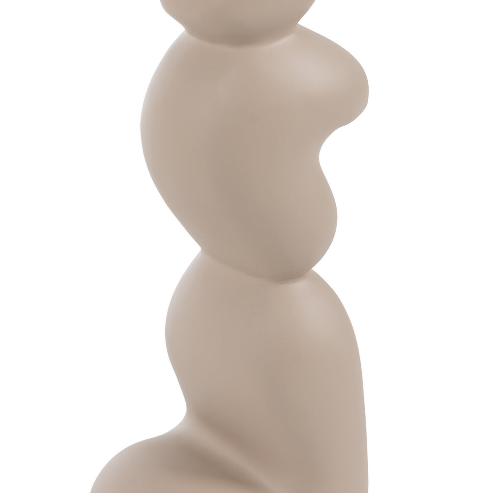 BEIGE RESIN FLOOR LAMP LIGHTING 35 X 35 X 128 CM