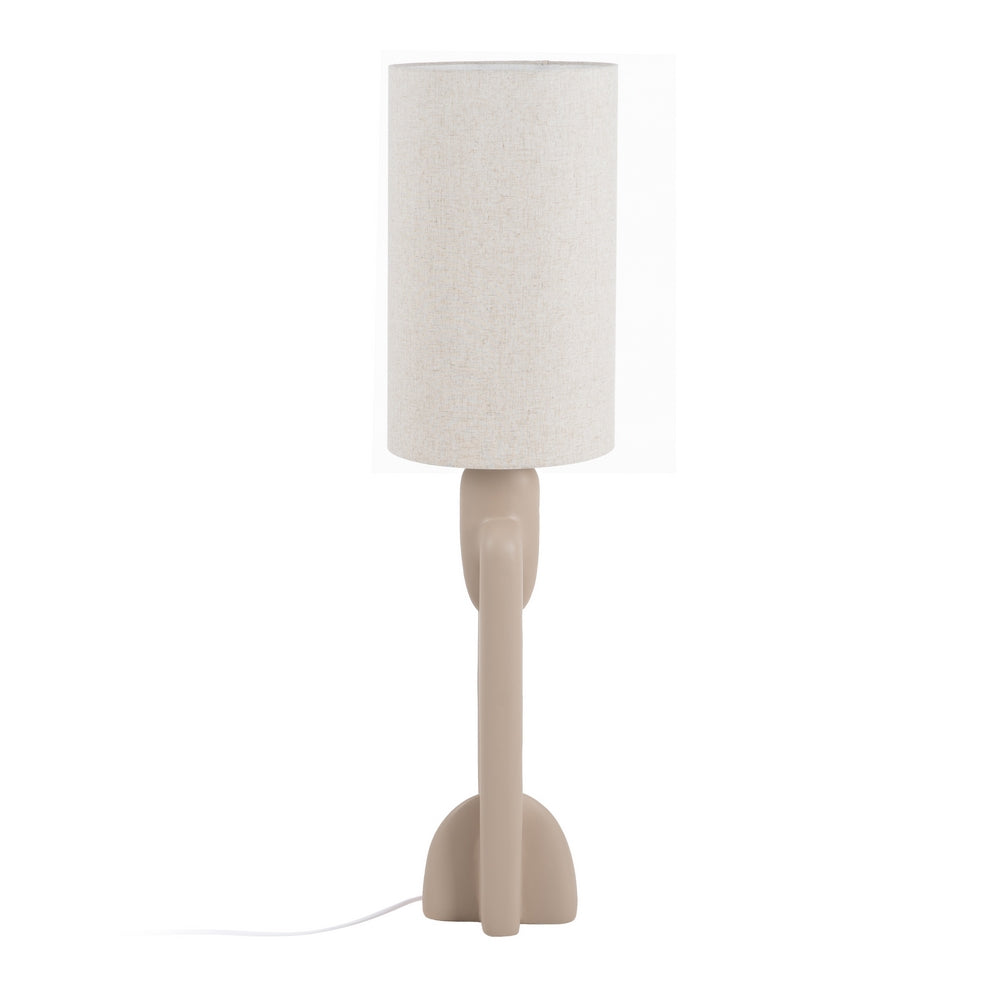 BEIGE RESIN FLOOR LAMP LIGHTING 35 X 35 X 142 CM