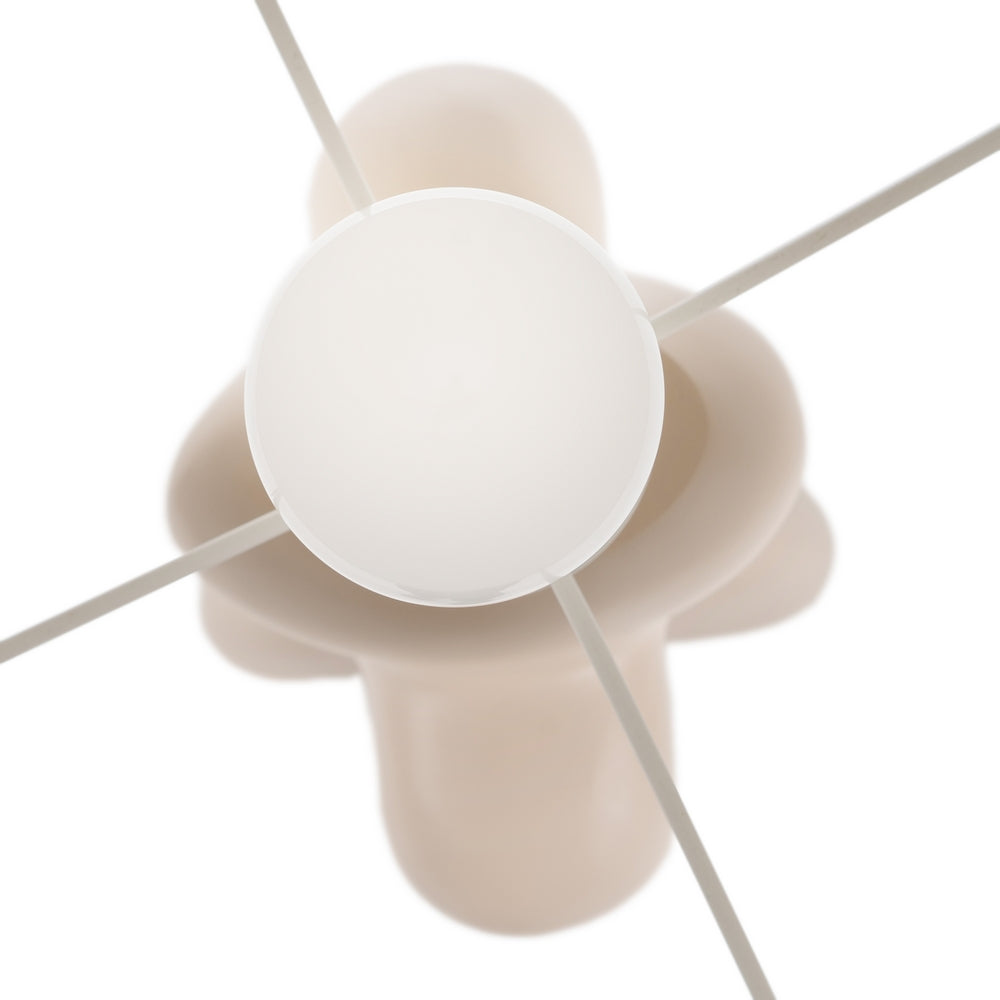 BEIGE RESIN FLOOR LAMP LIGHTING 35 X 35 X 142 CM