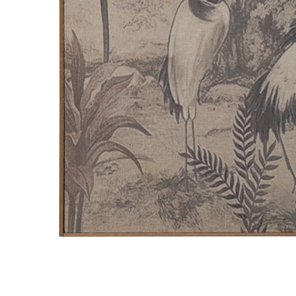 CUADRO IMPRESIÓN PÁJAROS DM-MADERA 120 X 3 X 80 CM