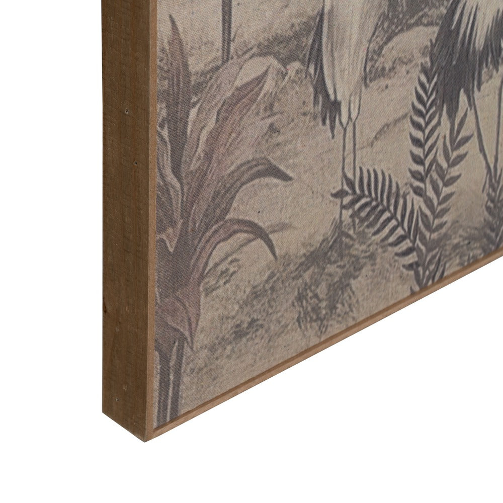 CUADRO IMPRESIÓN PÁJAROS DM-MADERA 120 X 3 X 80 CM