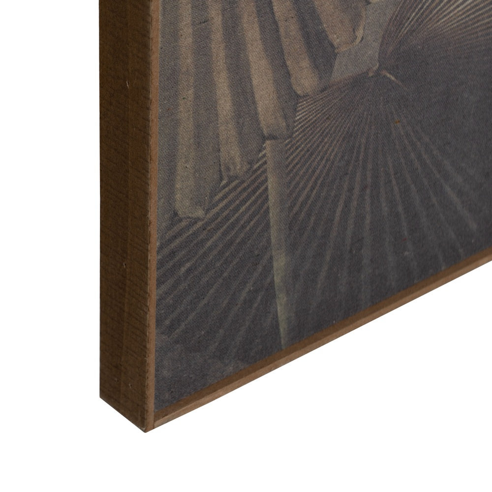 CUADRO IMPRESIÓN GARZA DM-MADERA 120 X 3 X 80 CM