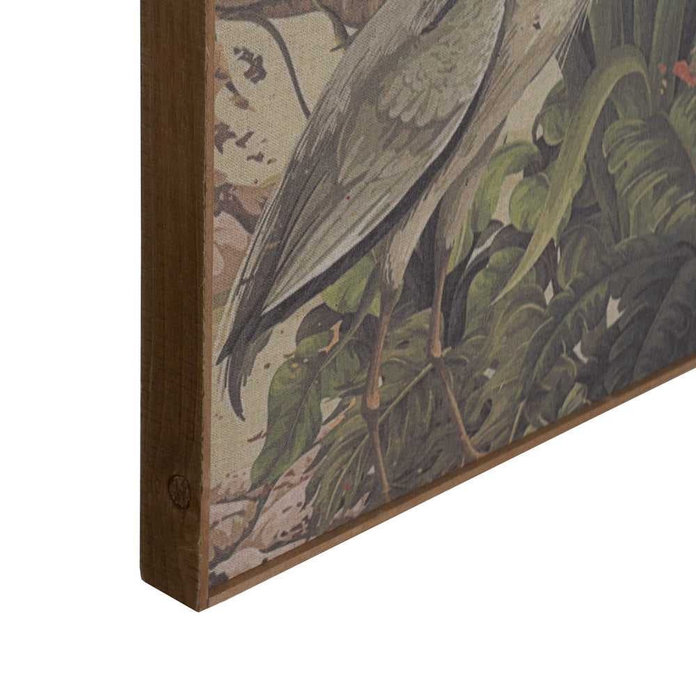 CUADRO IMPRESIÓN GARZA DM-MADERA 60 X 3 X 80 CM