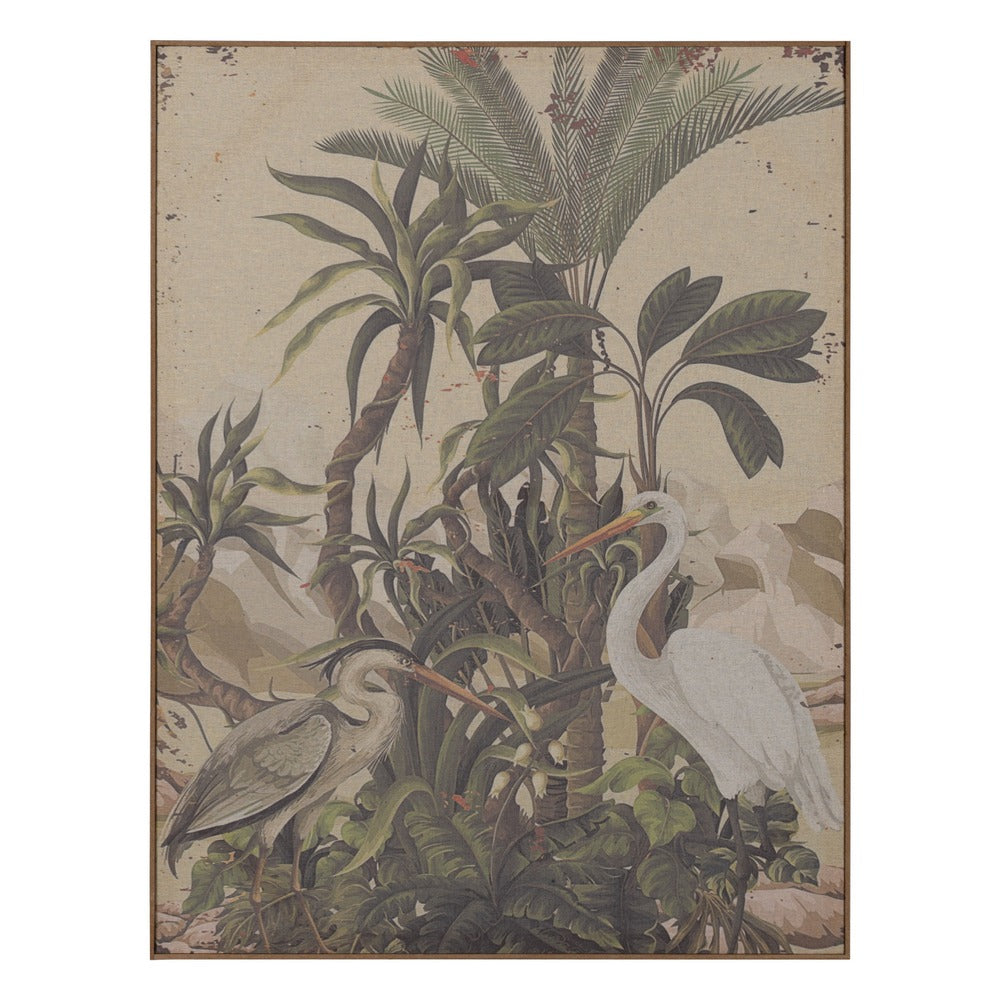 HERON PRINT PICTURE MDF-WOOD 60 X 3 X 80 CM