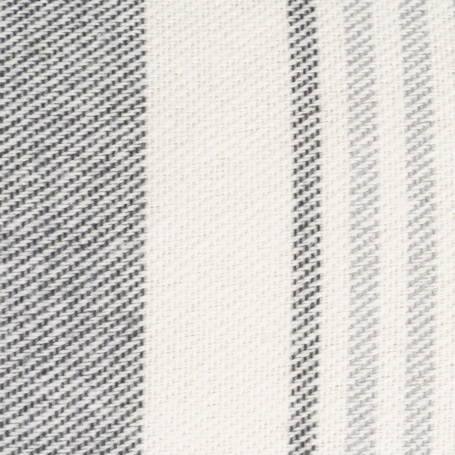 COJÍN RAYAS BEIGE-GRIS ALGODÓN-POLIÉSTER 70 X 50 CM
