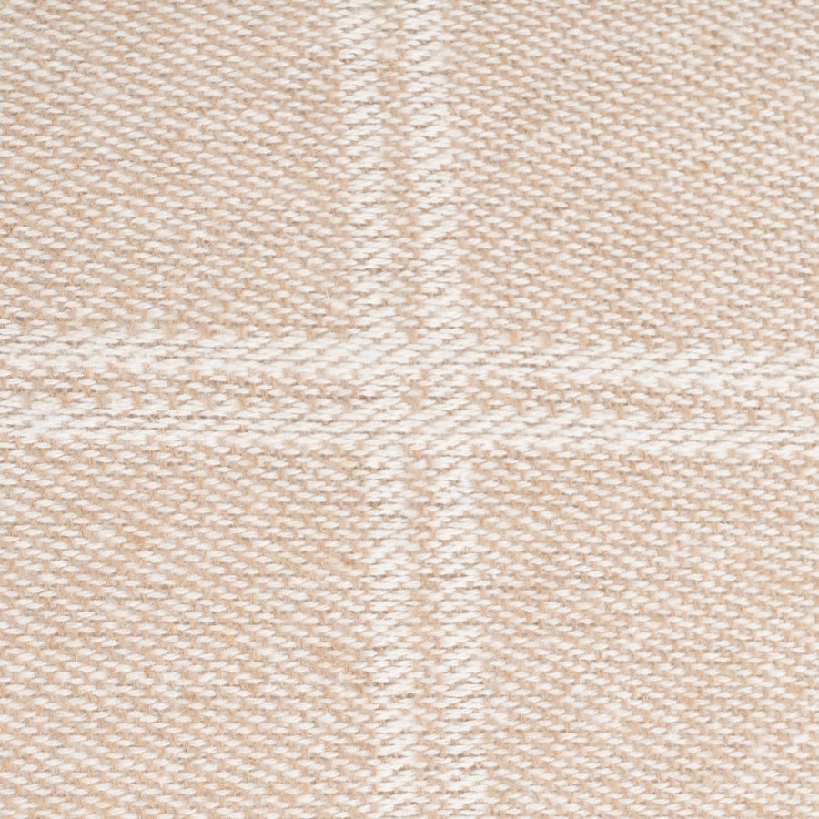 CAMEL PLAID CUSHION COTTON-POLYESTER 70 X 50 CM