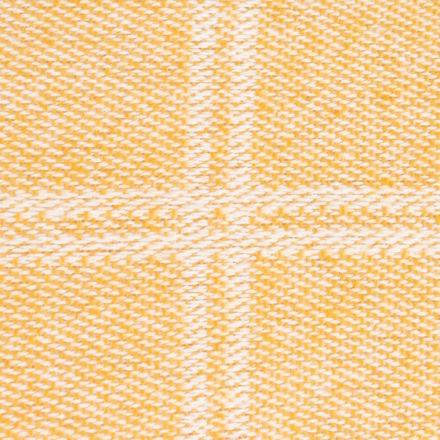 MUSTARD PLAID CUSHION COTTON-POLYESTER 70 X 50 CM