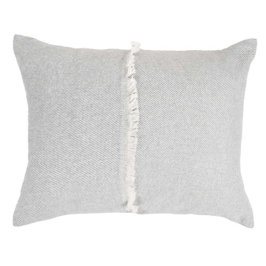 PEARL GREY COTTON-POLYESTER CUSHION 70 X 50 CM