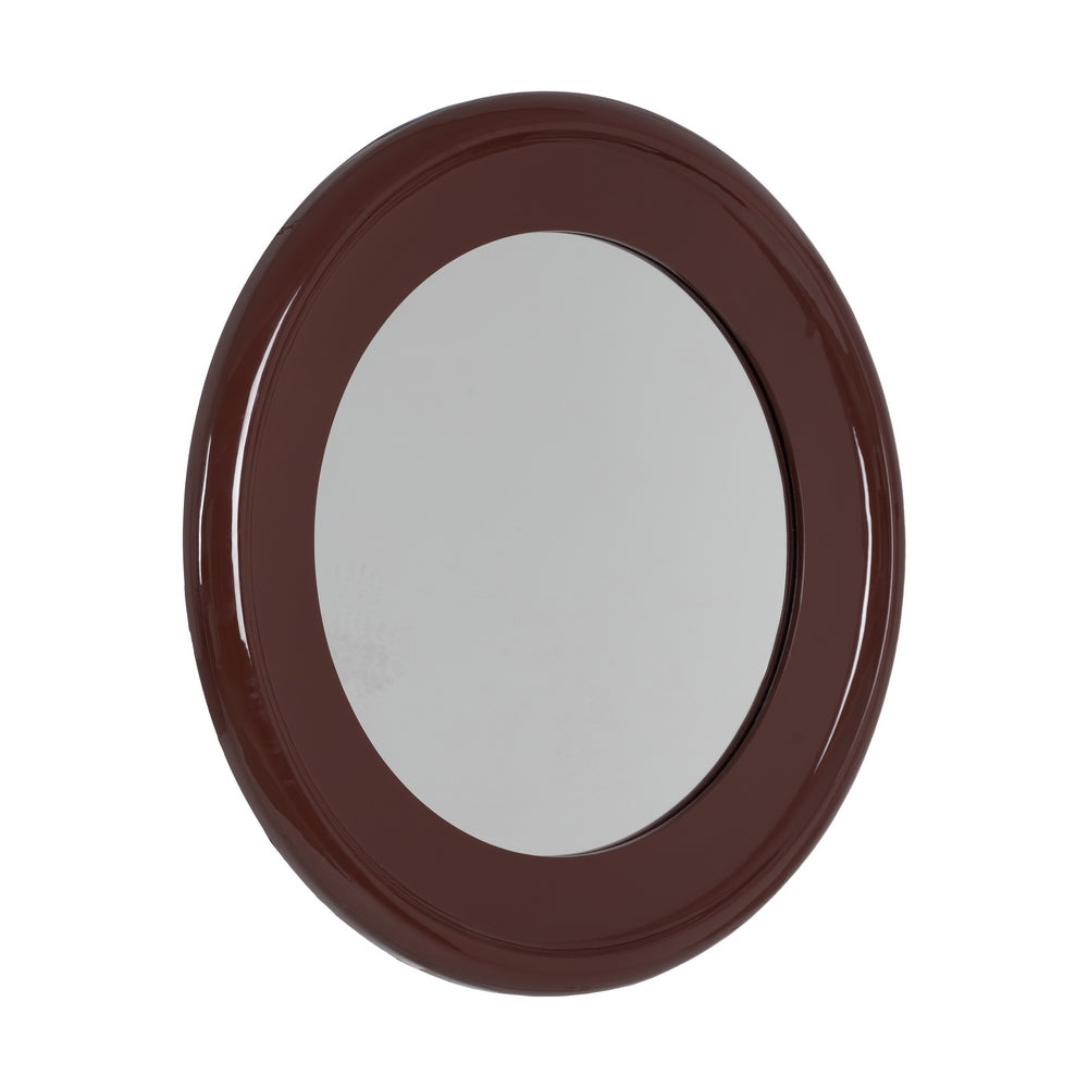 GARNET LACQUERED MDF DECORATIVE MIRROR 90 X 5 X 90 CM