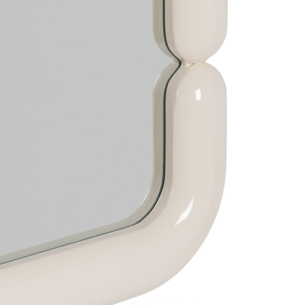 ESPEJO LACADO CREMA DM DECORACIÓN 90 X 4,80 X 90 CM