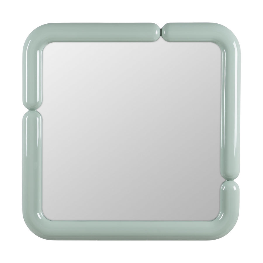 GREEN LACQUERED MDF DECORATIVE MIRROR 90 X 4.80 X 90 CM