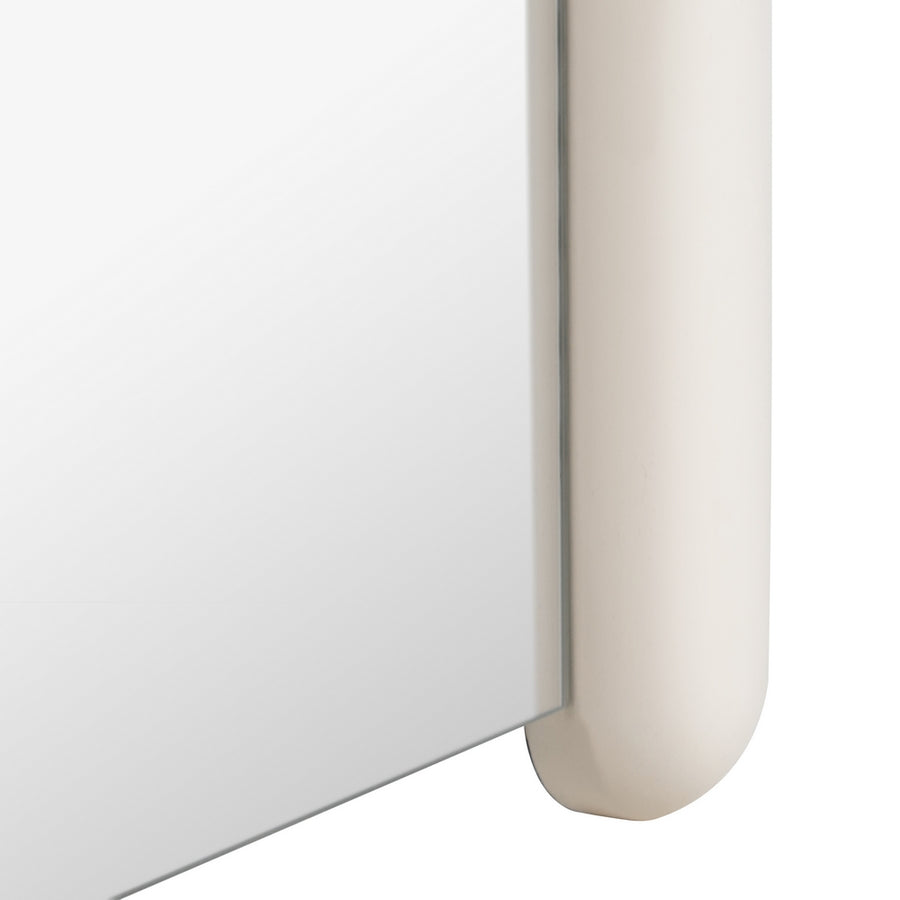 ESPEJO VESTIDOR LACADO CREMA DM 60 X 5 X 160 CM