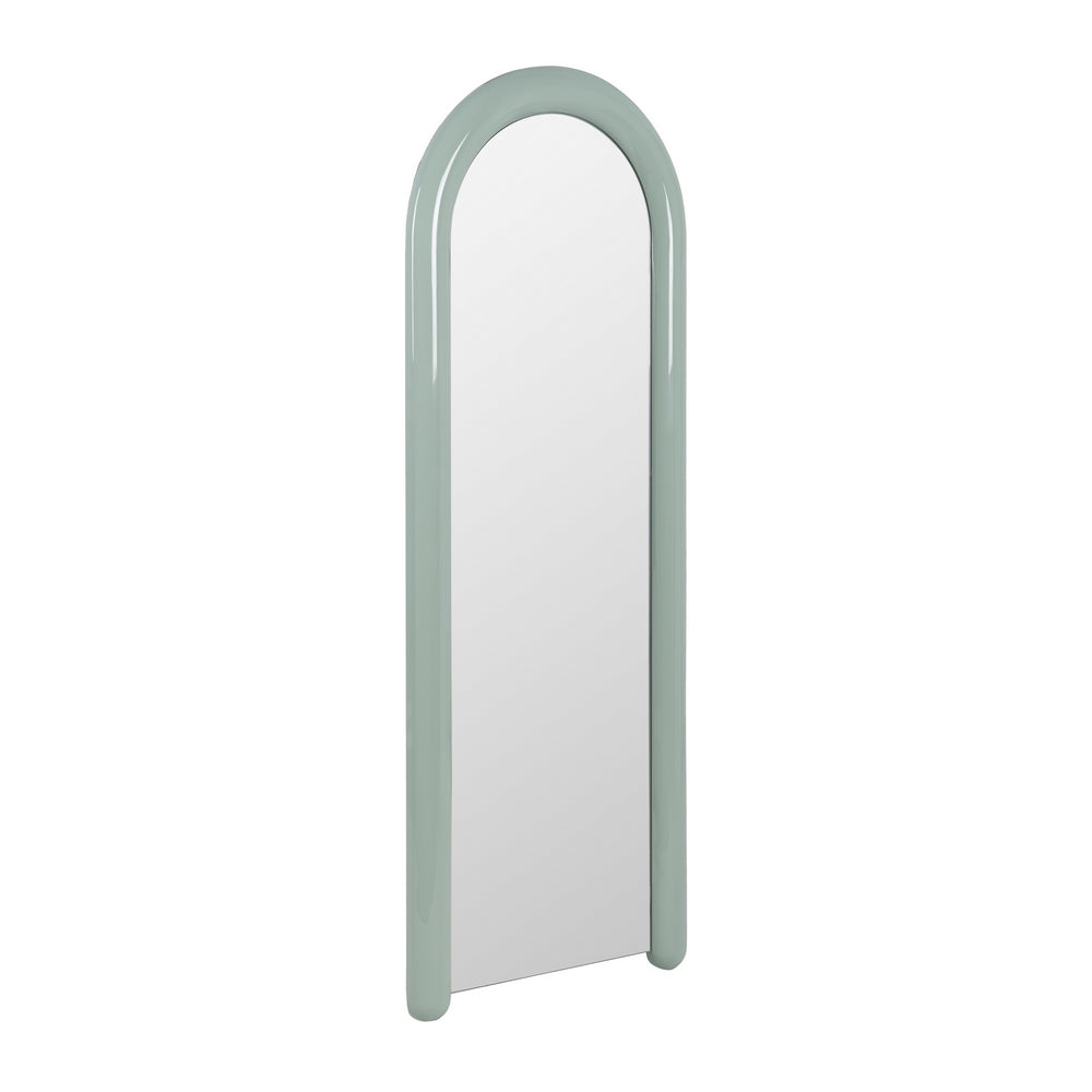 ESPEJO VESTIDOR LACADO VERDE DM 60 X 5 X 160 CM
