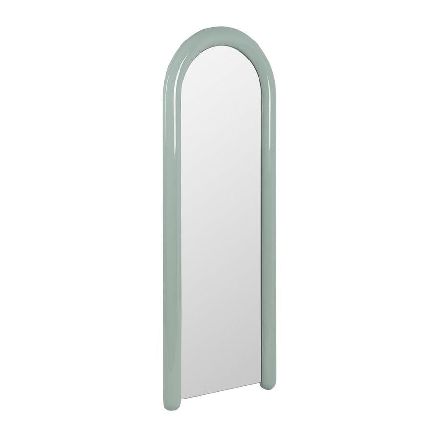 ESPEJO VESTIDOR LACADO VERDE DM 60 X 5 X 160 CM