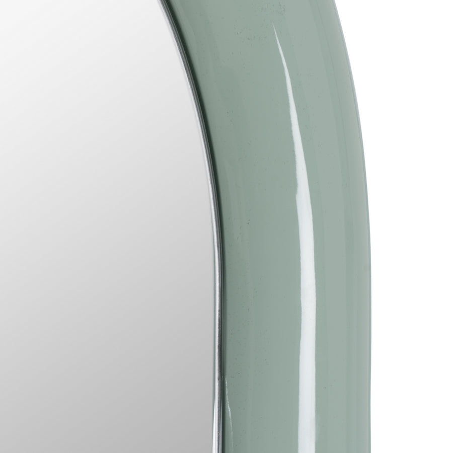 ESPEJO VESTIDOR LACADO VERDE DM 60 X 5 X 160 CM